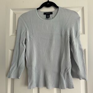Jones Wear baby blue sweater. Size L.